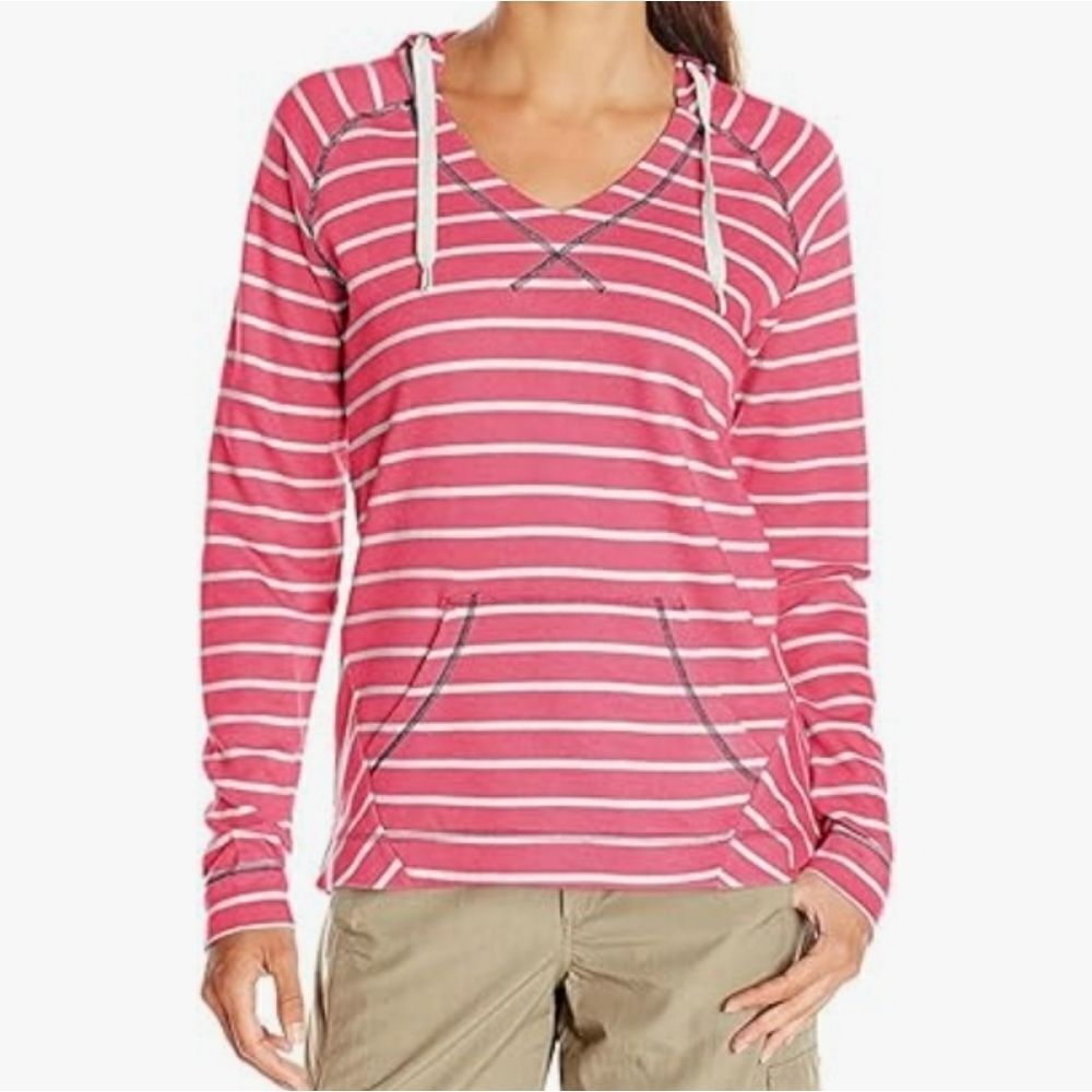 Columbia Women's Tropic Haven Red Stripe Hoodie